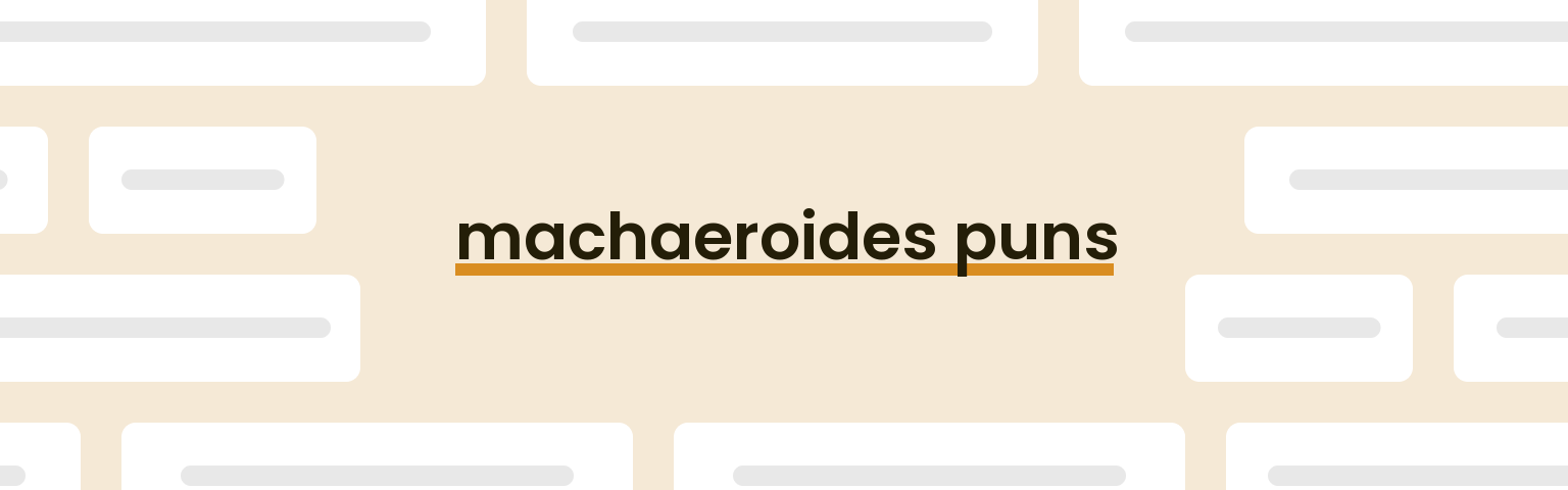 machaeroides-puns