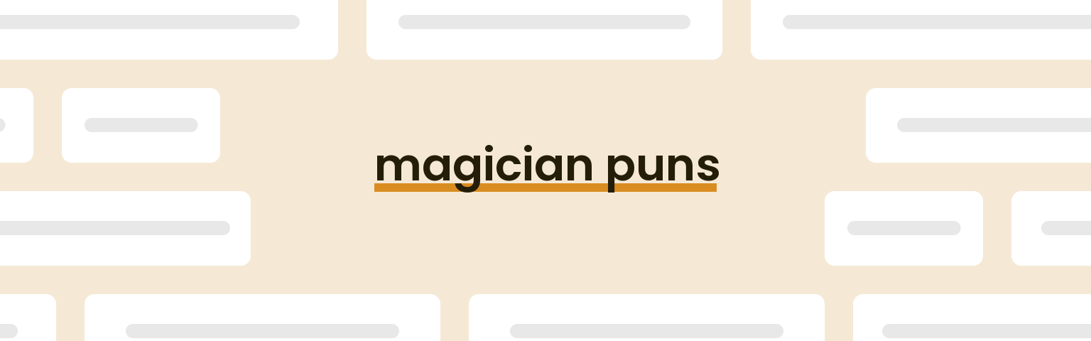 magician-puns