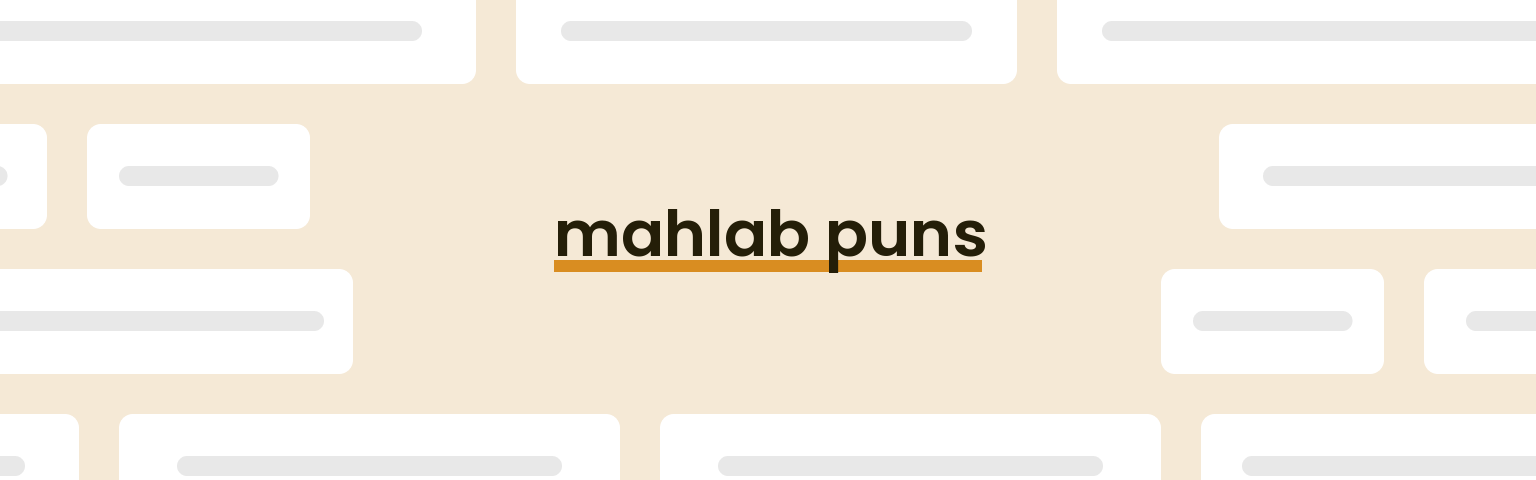 mahlab-puns