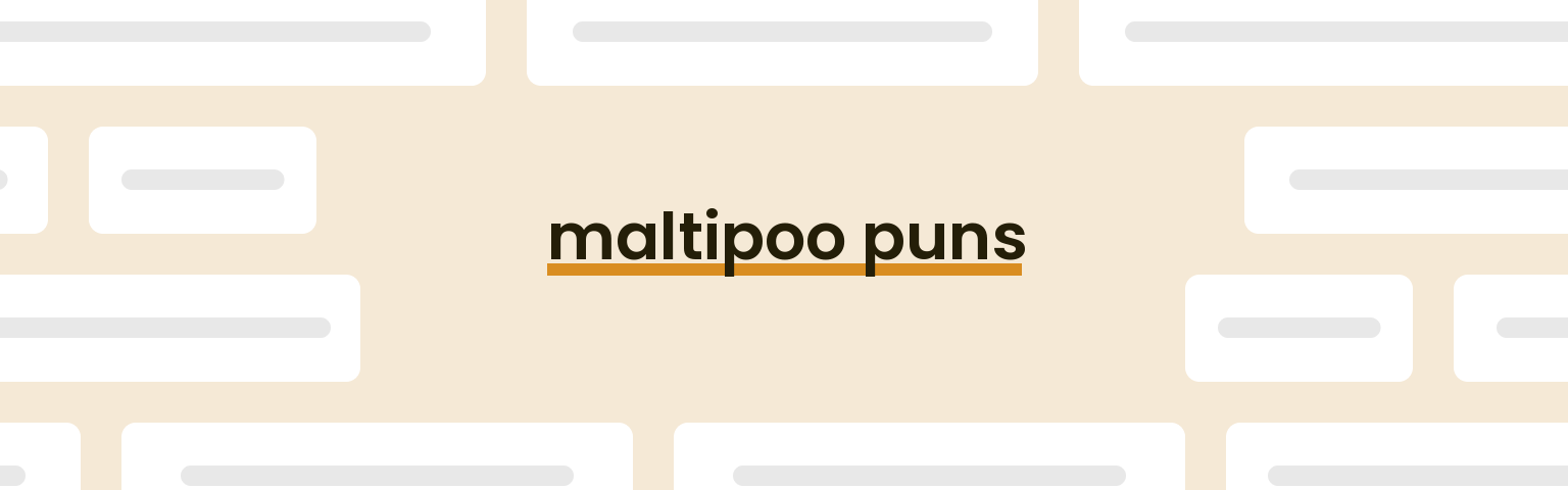 maltipoo-puns