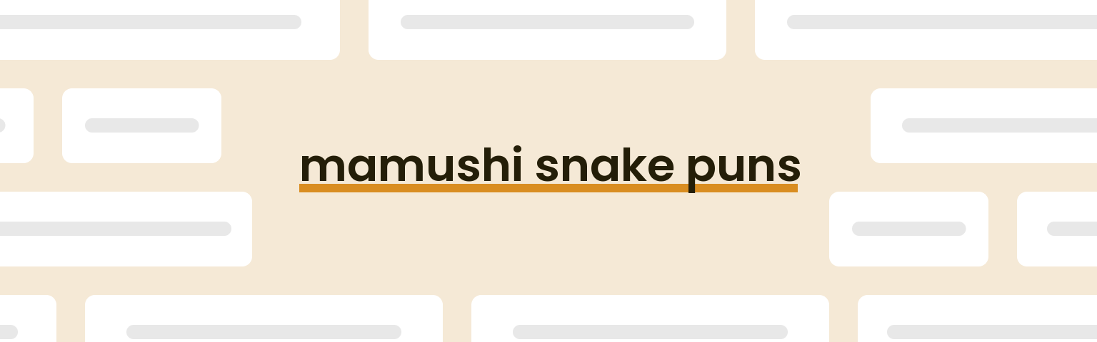 mamushi-snake-puns