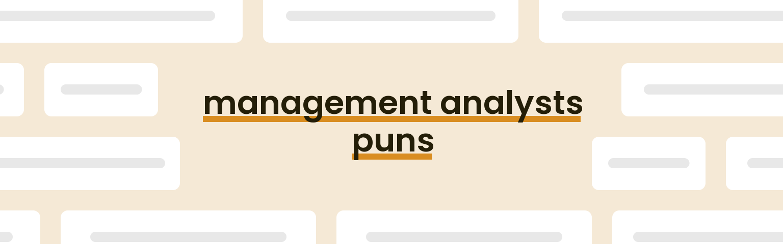 management-analysts-puns
