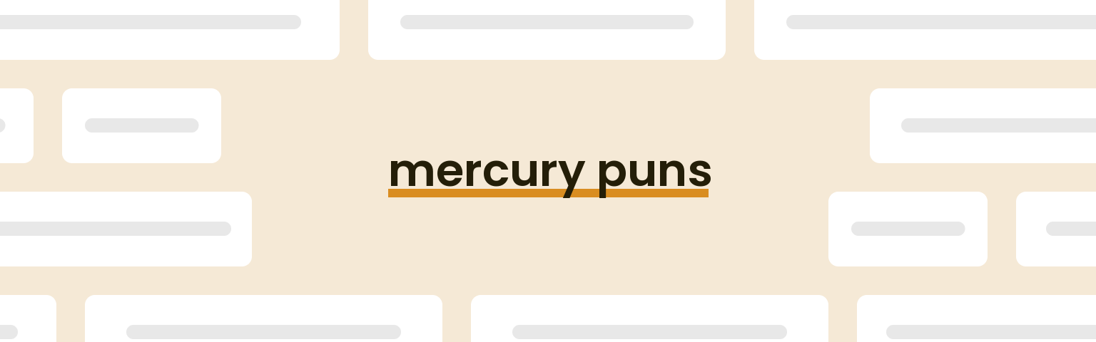 mercury-puns