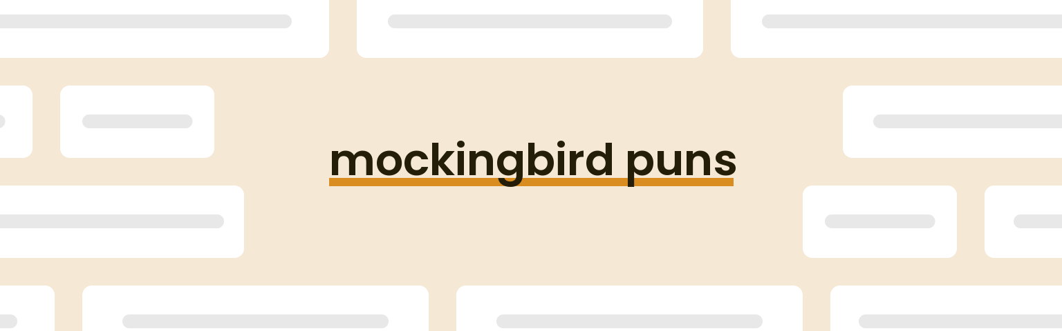 mockingbird-puns