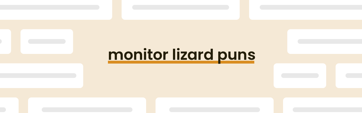 monitor-lizard-puns