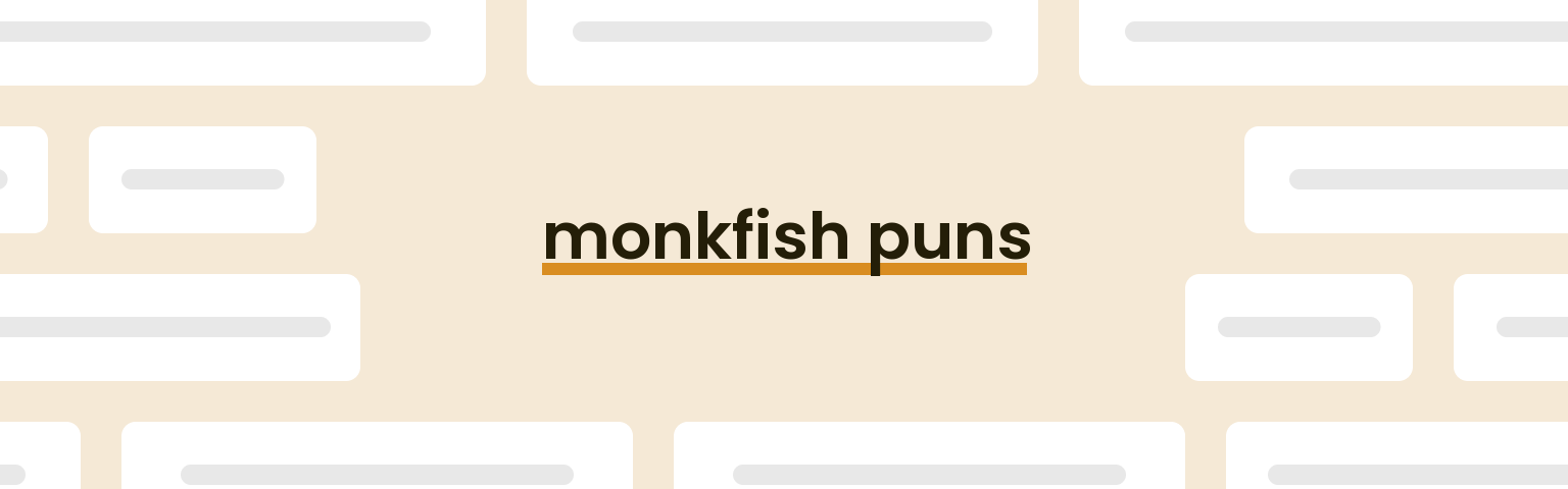 monkfish-puns