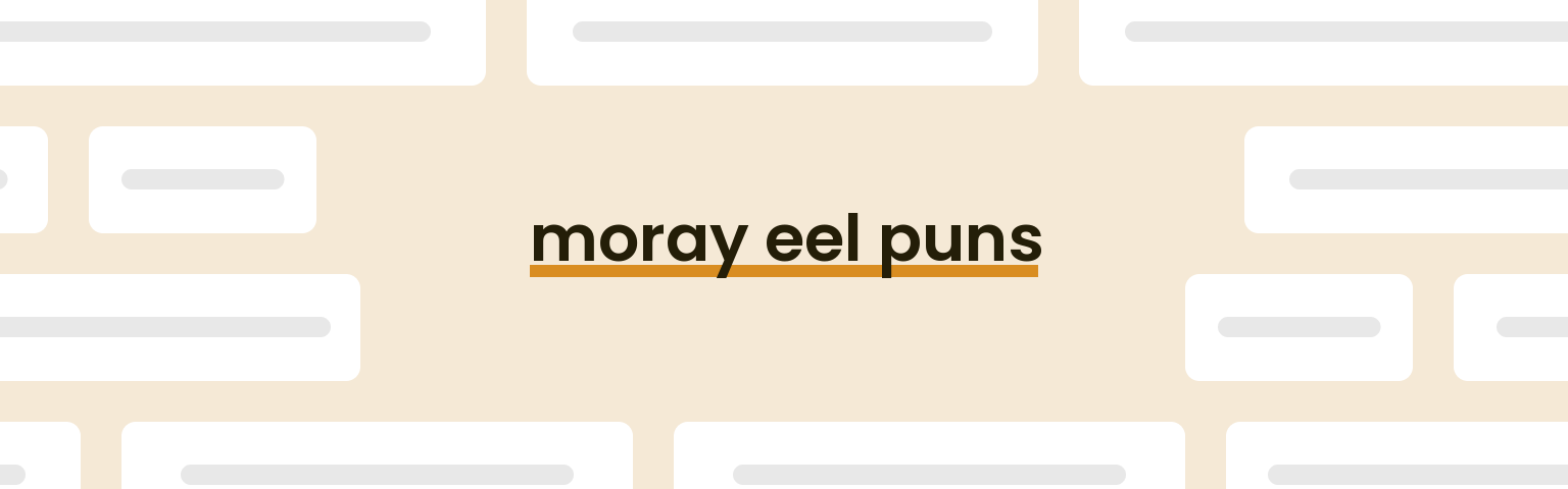 moray-eel-puns