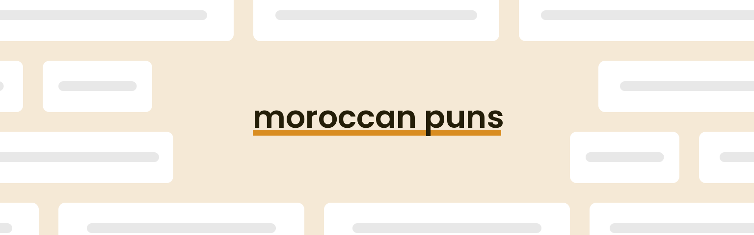 moroccan-puns