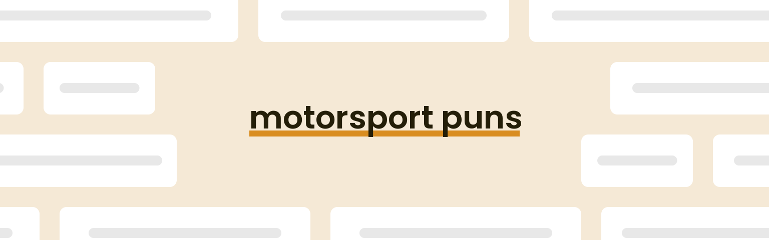 motorsport-puns