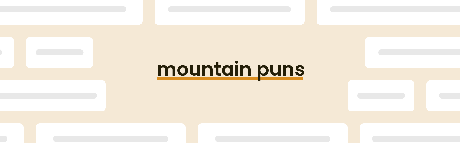 mountain-puns