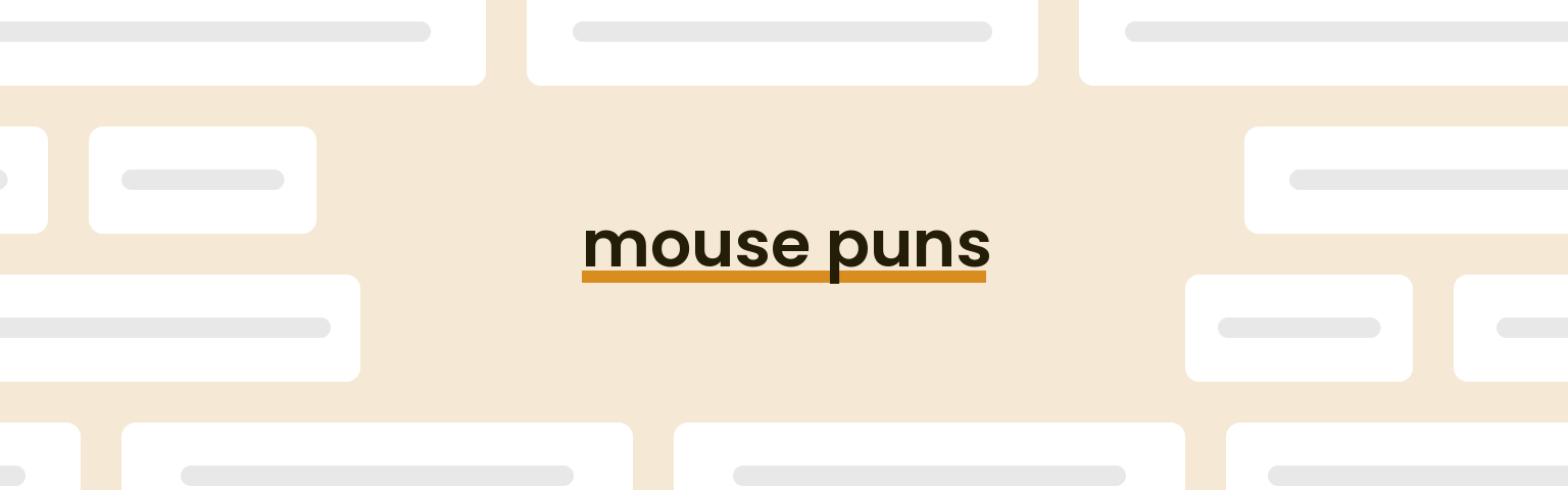 mouse-puns