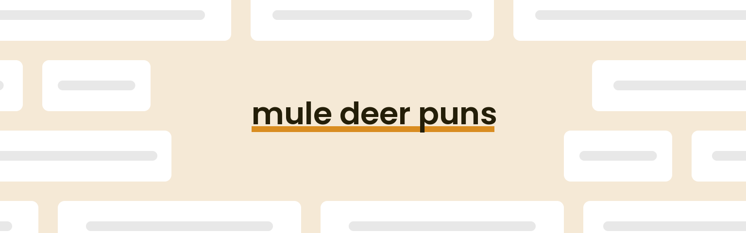 mule-deer-puns