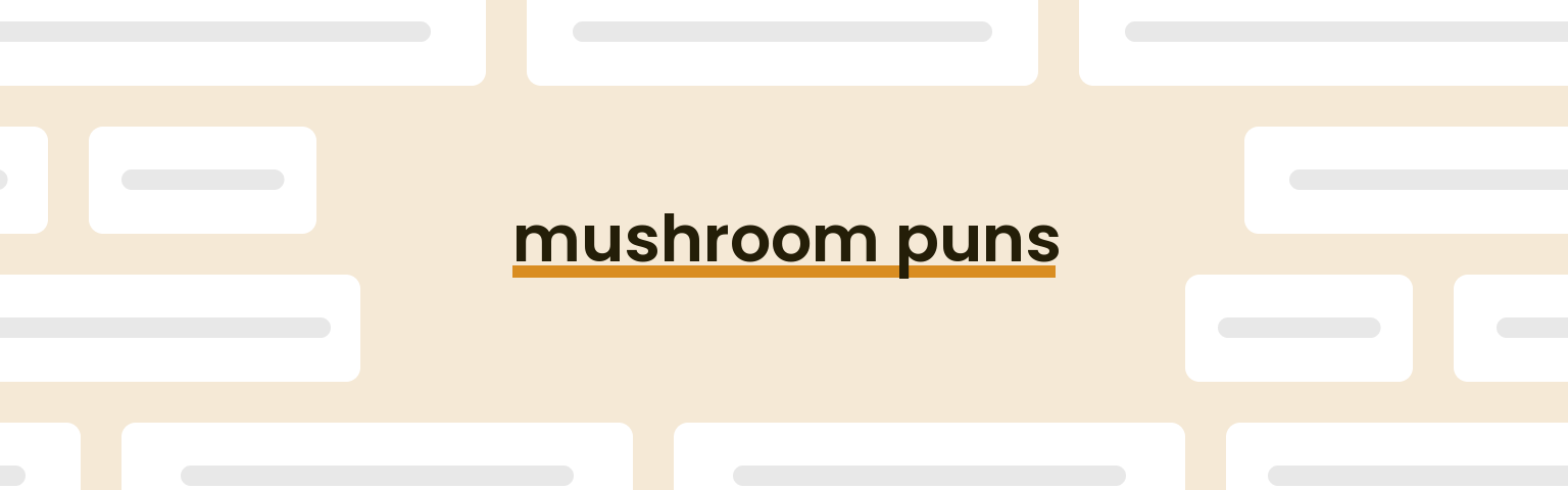 mushroom-puns