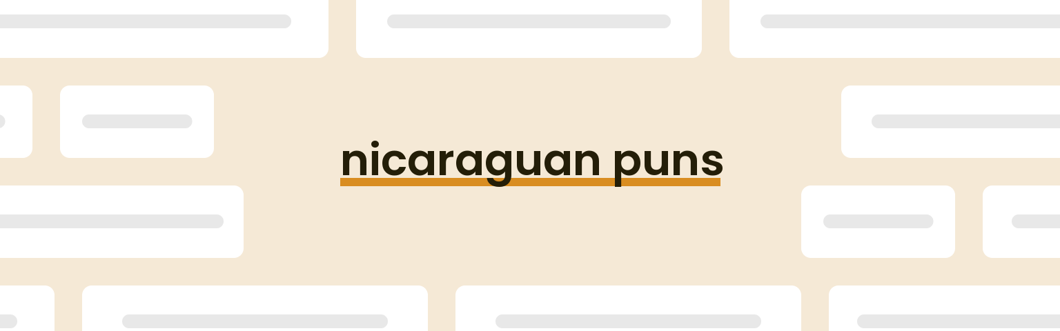 nicaraguan-puns