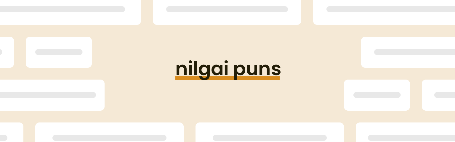 nilgai-puns