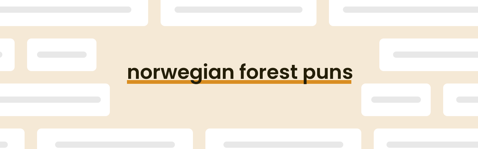 norwegian-forest-puns