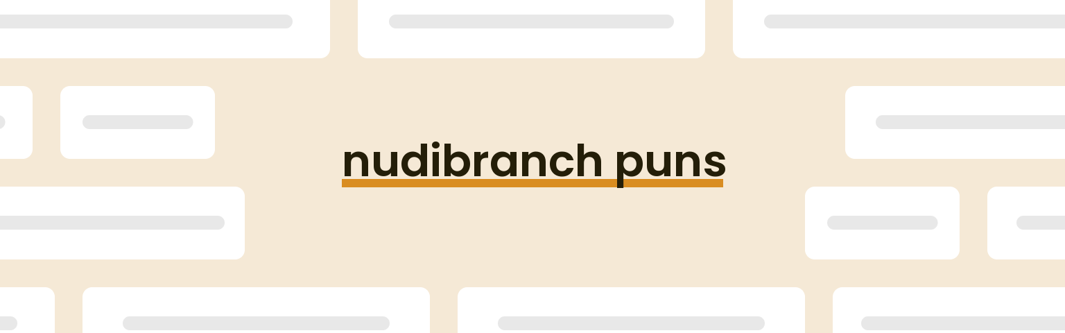 nudibranch-puns