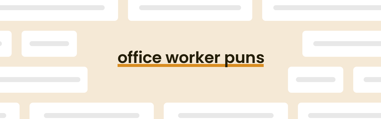 office-worker-puns