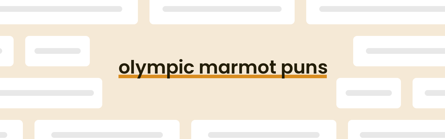 olympic-marmot-puns
