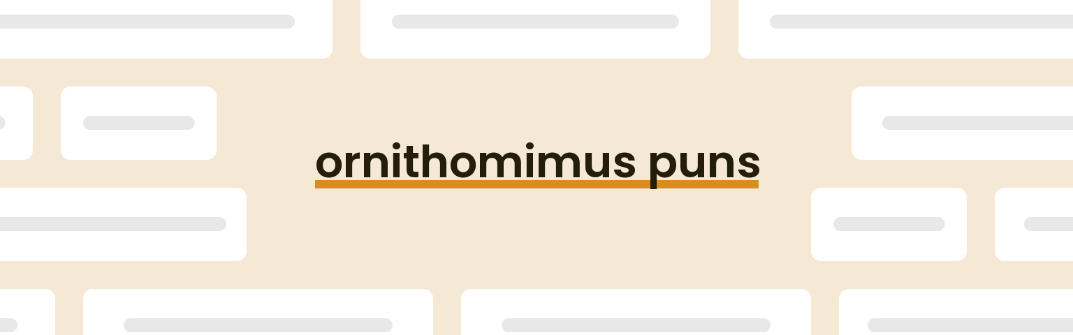 ornithomimus-puns