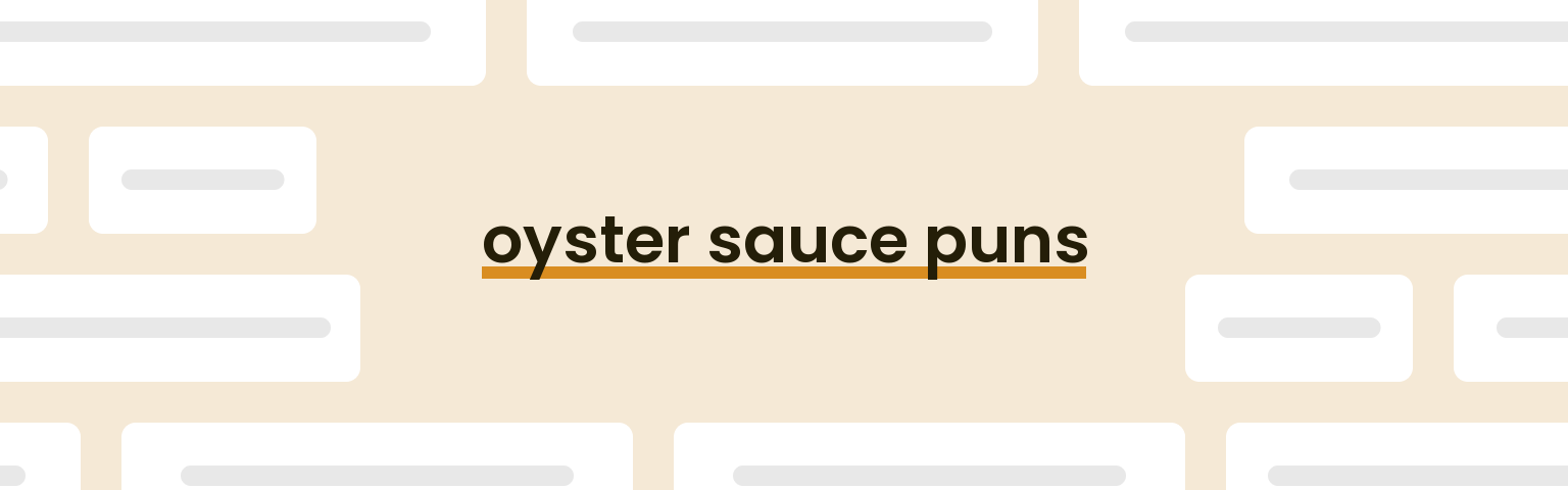 oyster-sauce-puns