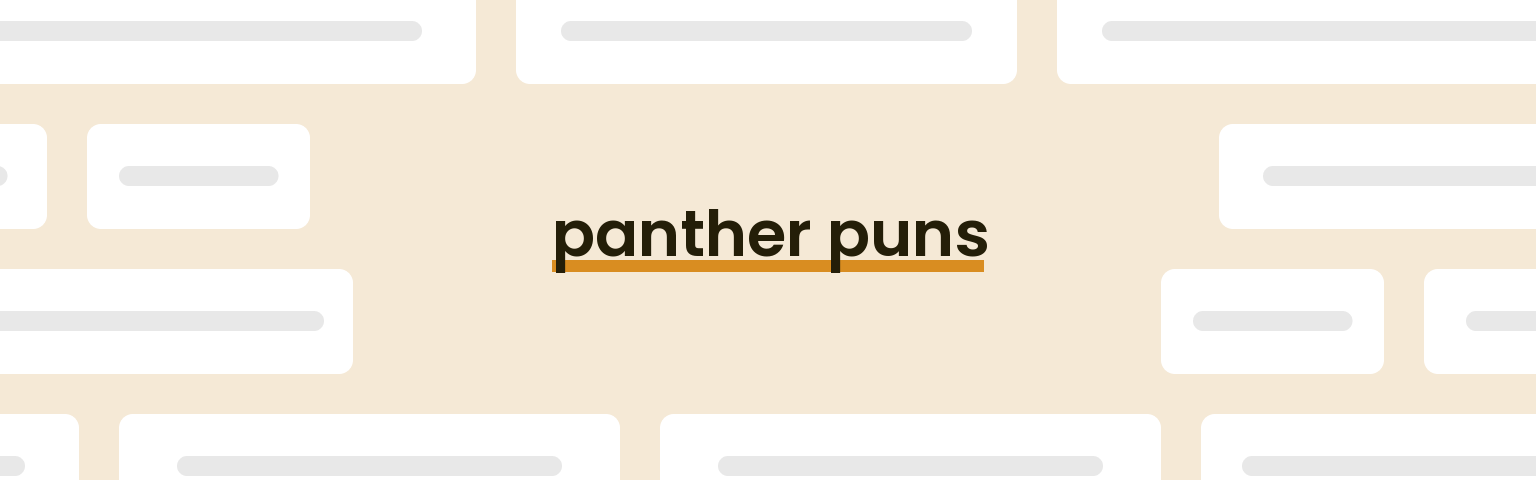 panther-puns