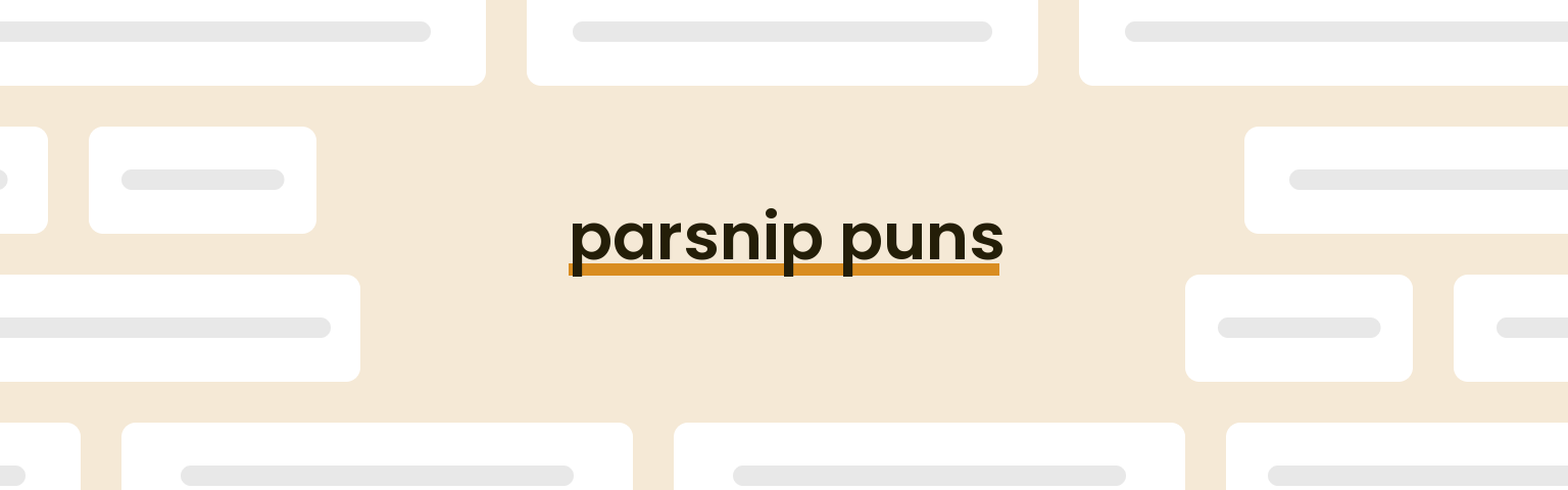 parsnip-puns