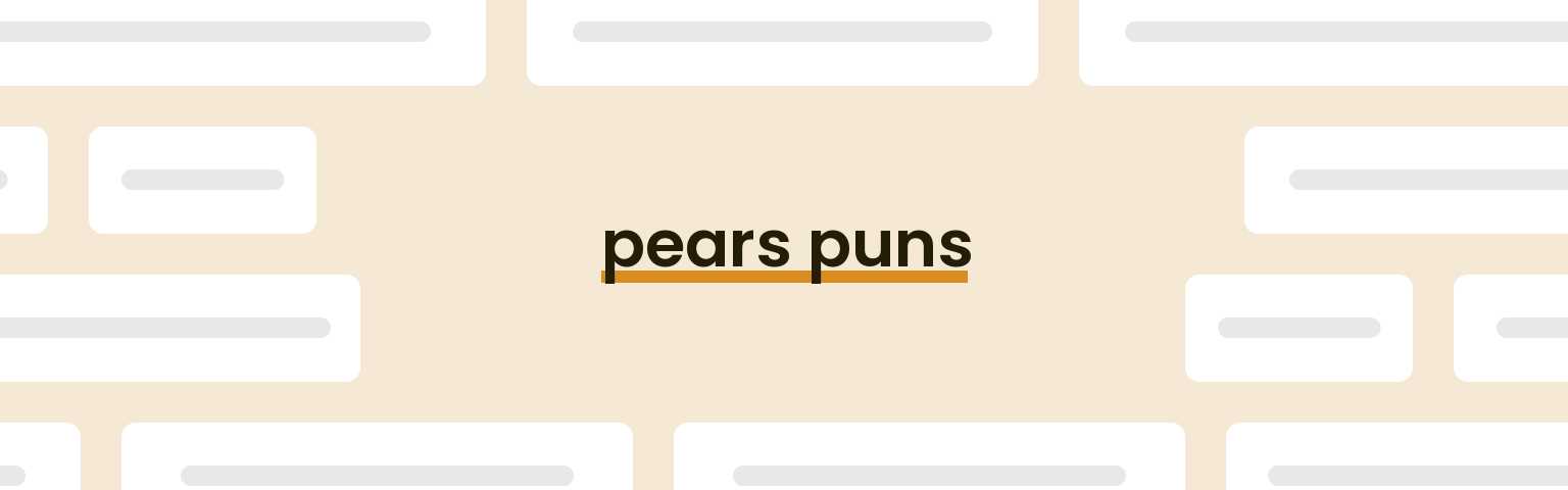 pears-puns