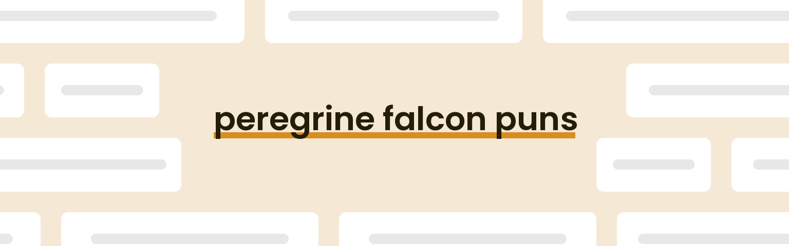 peregrine-falcon-puns