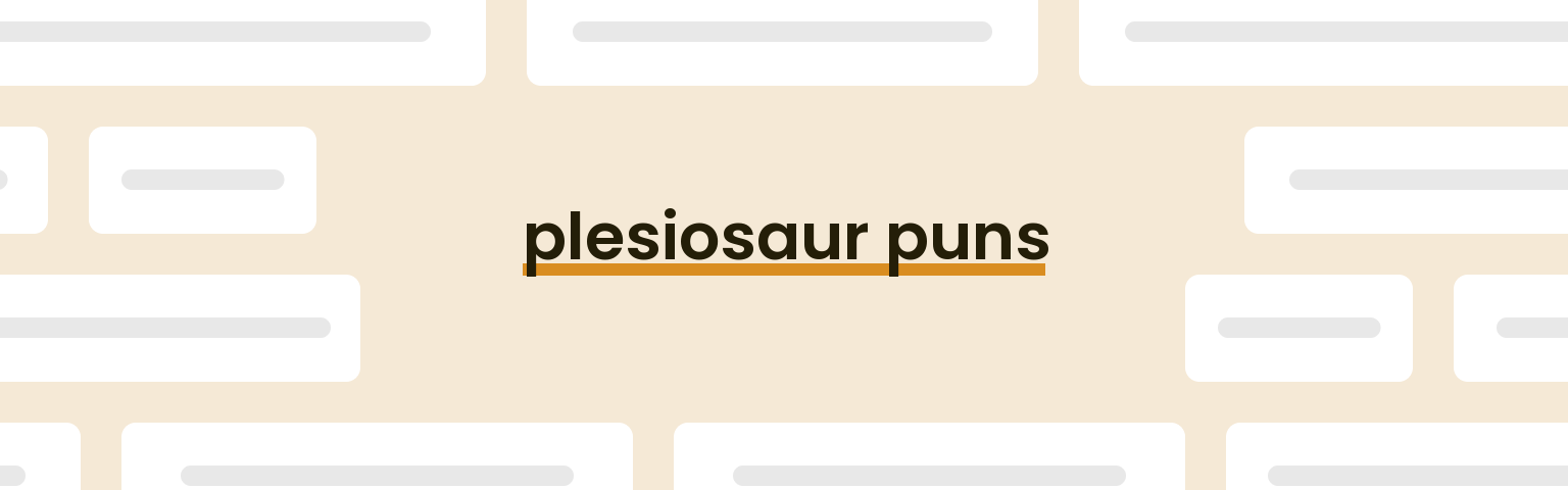 plesiosaur-puns