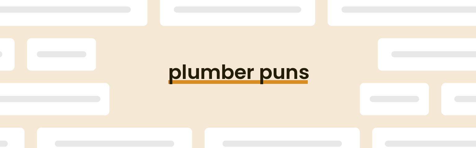 plumber-puns