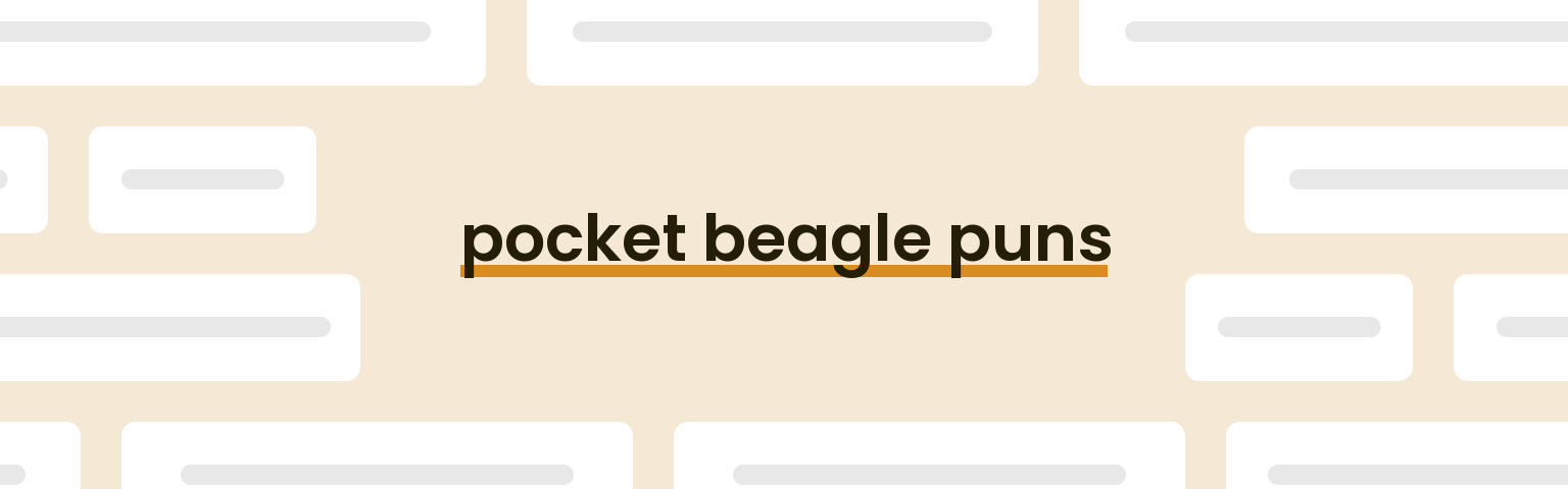 pocket-beagle-puns