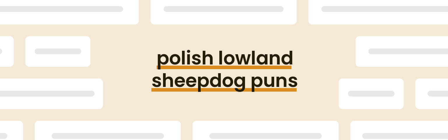 polish-lowland-sheepdog-puns