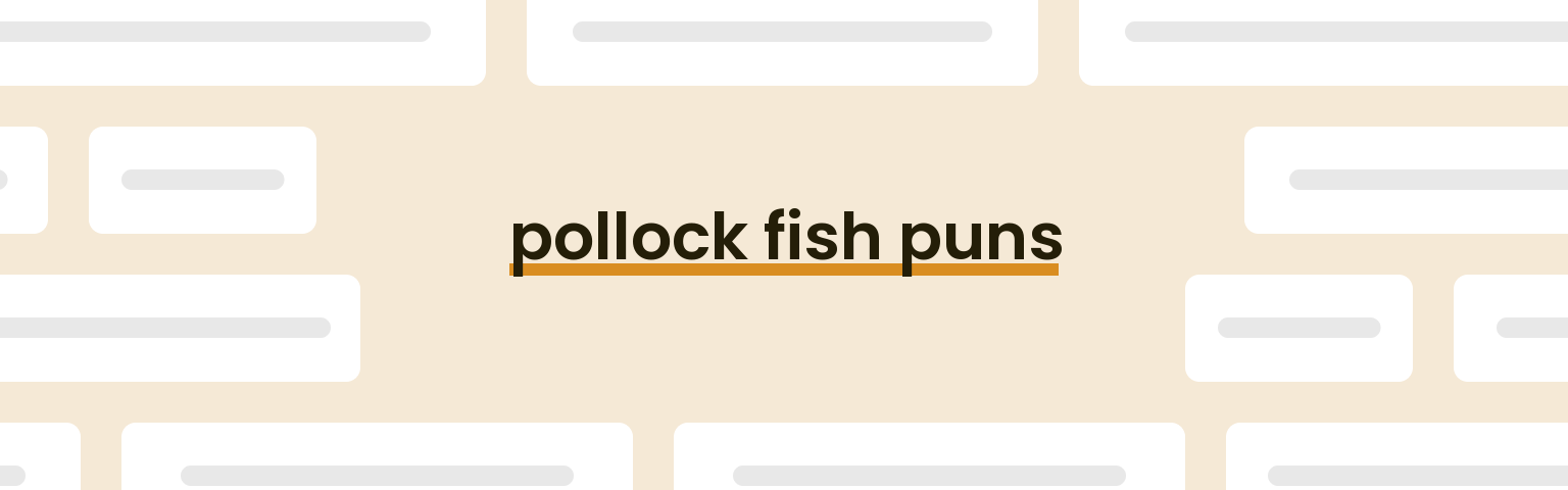 pollock-fish-puns