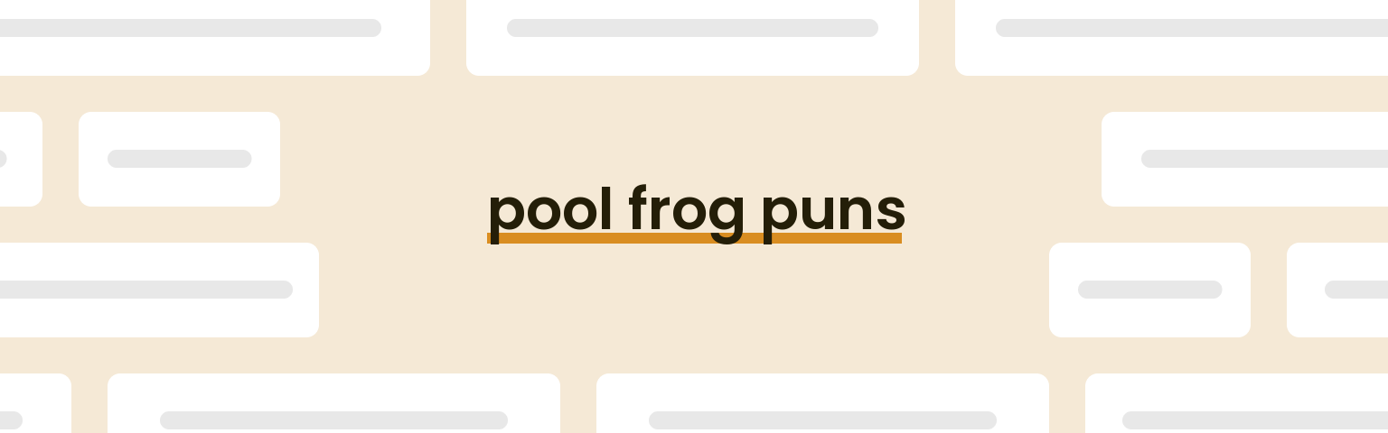 pool-frog-puns