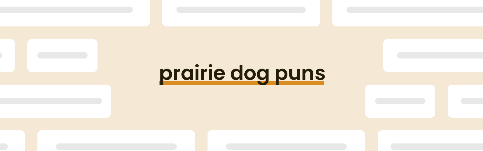 prairie-dog-puns