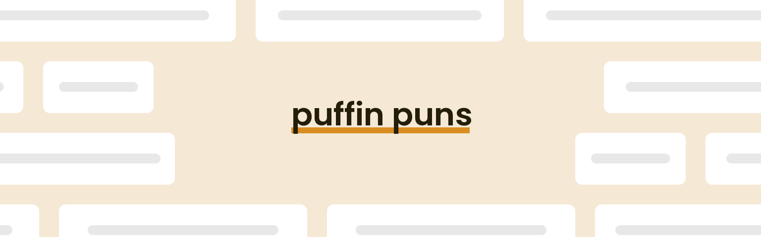 puffin-puns