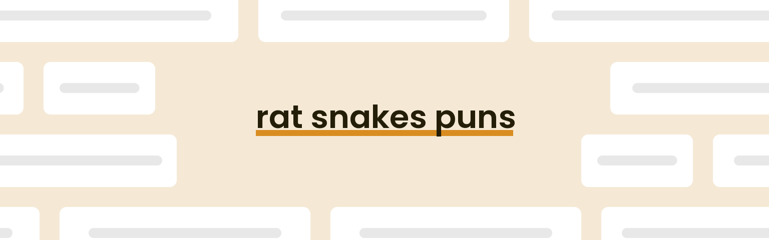 rat-snakes-puns
