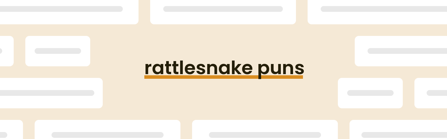 rattlesnake-puns