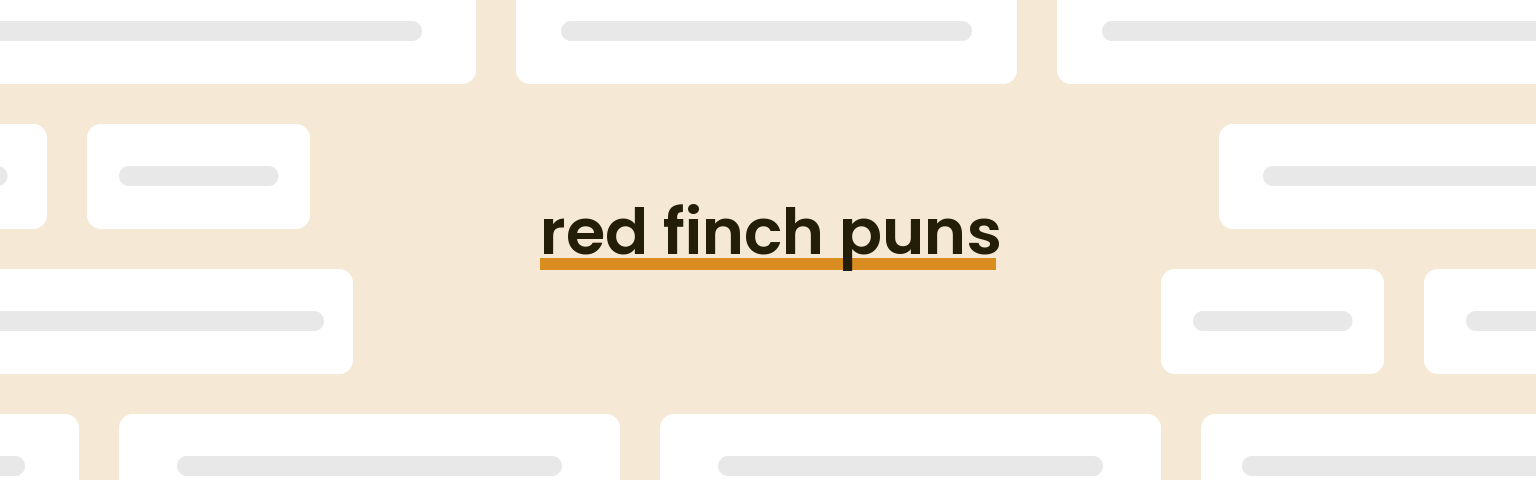 red-finch-puns