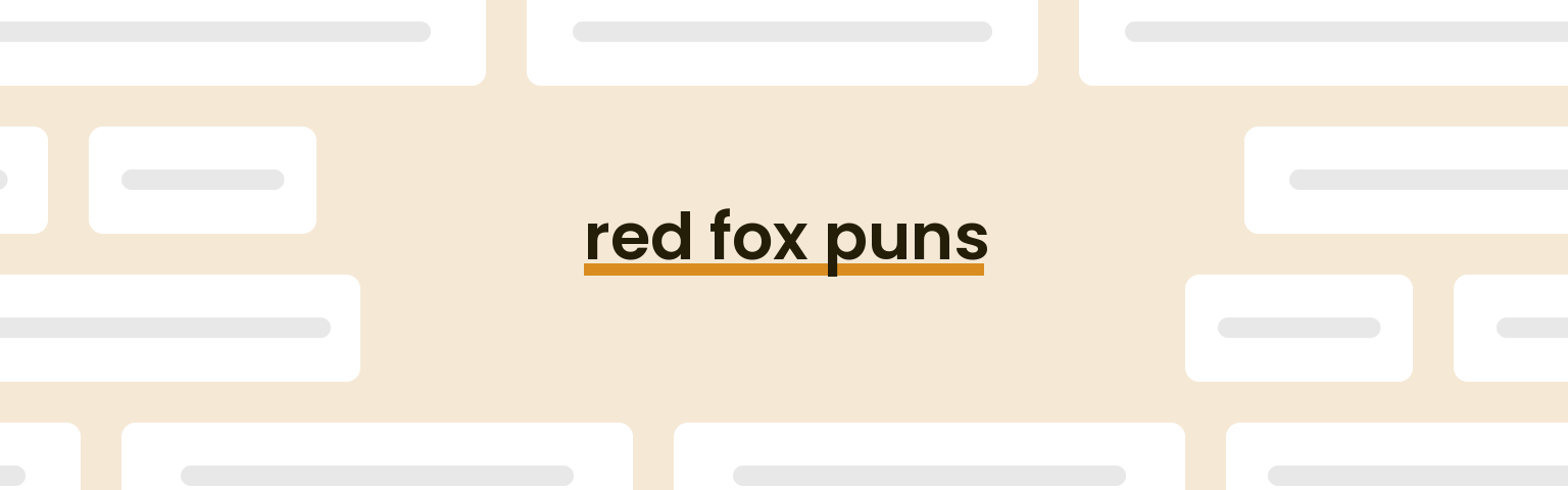 red-fox-puns