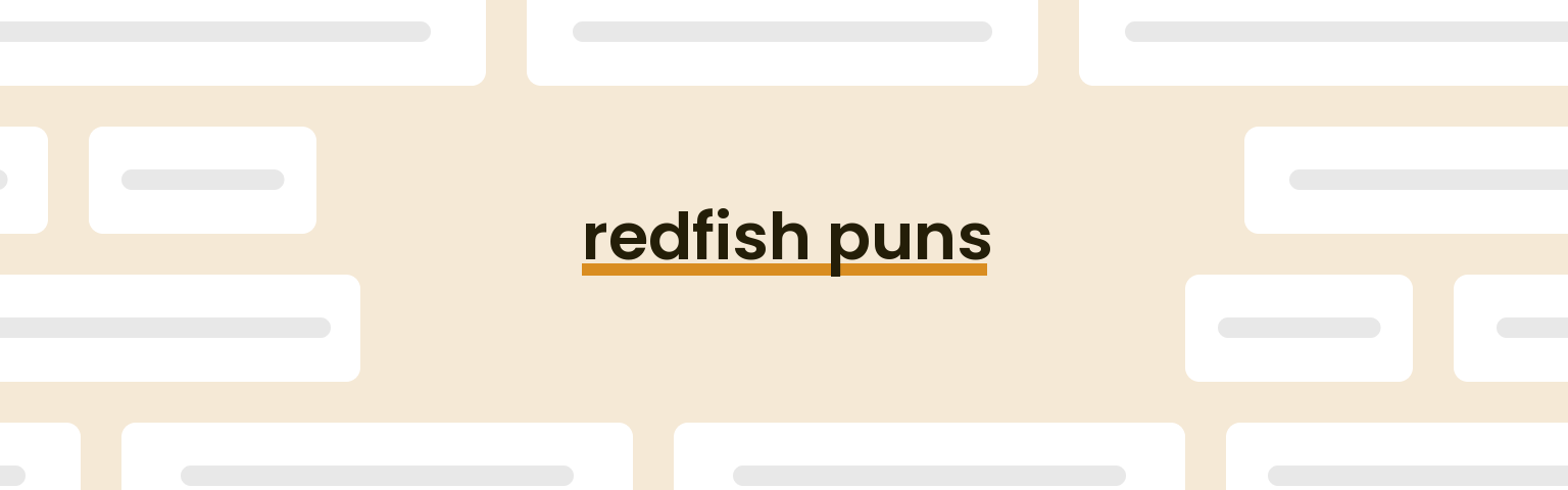 redfish-puns