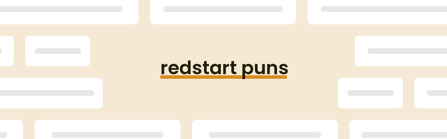 redstart-puns
