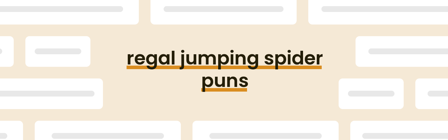 regal-jumping-spider-puns