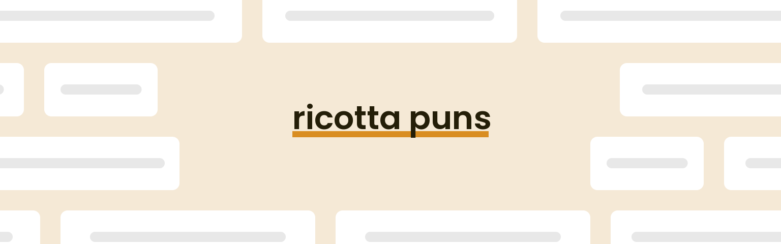 ricotta-puns