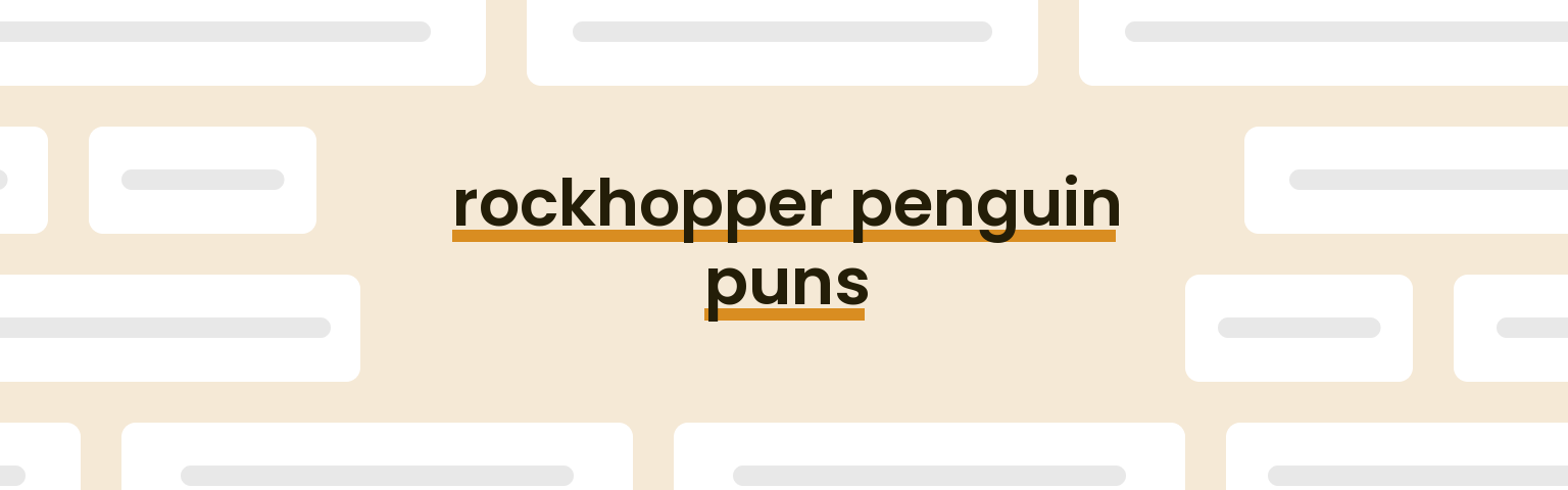rockhopper-penguin-puns