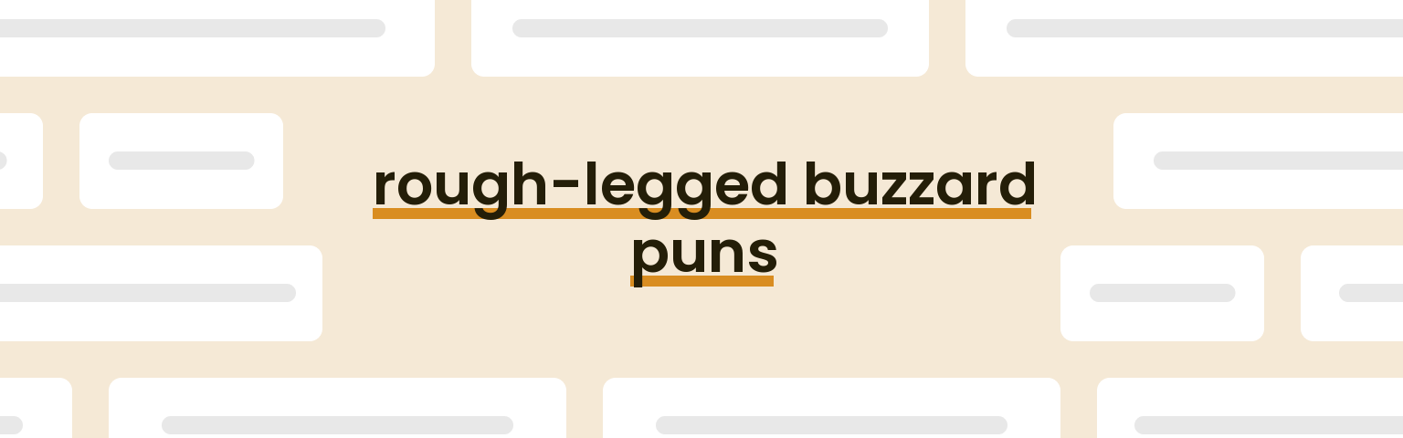 rough-legged-buzzard-puns