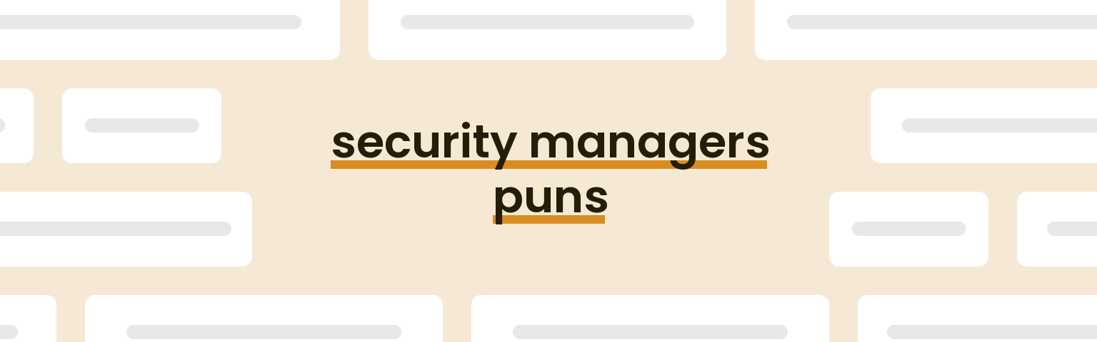 security-managers-puns