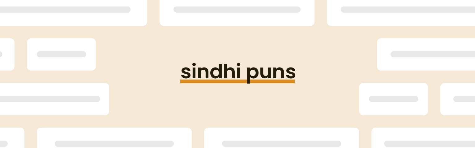 sindhi-puns