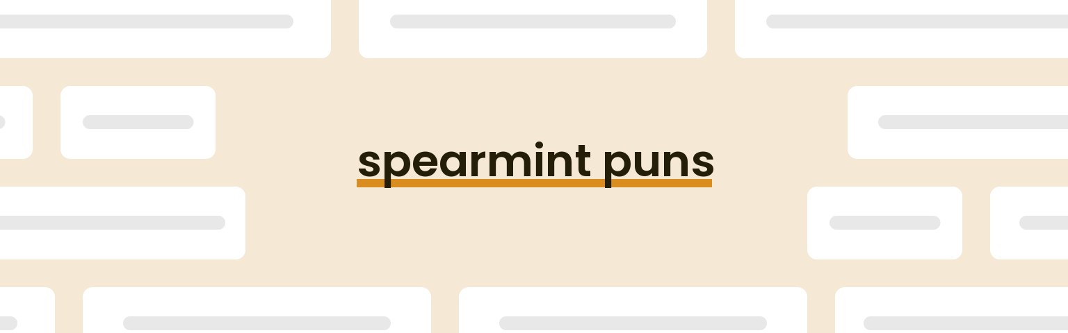 spearmint-puns